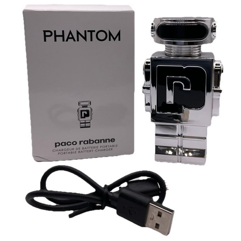Paco Rabanne Phantom Battery Charger Robot Portable Power Bank Charger NEW